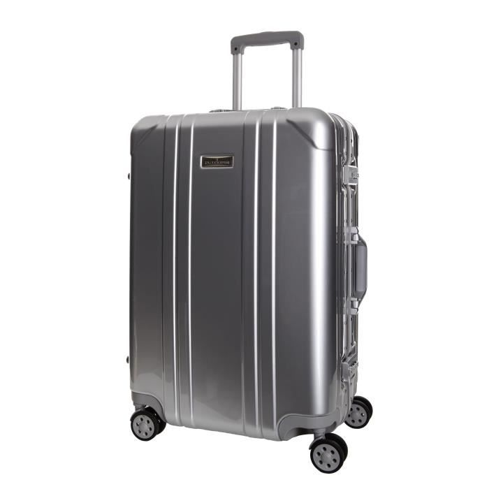 PLATINIUM Set de 2 Valises Keihley - Taille S et L - 8 Roues - Gris