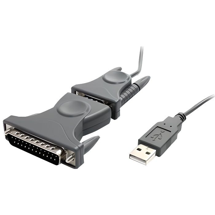STARTECH Câble adaptateur USB vers série DB9 / DB25 RS232 - Convertisseur USB vers série RS232 - M/M