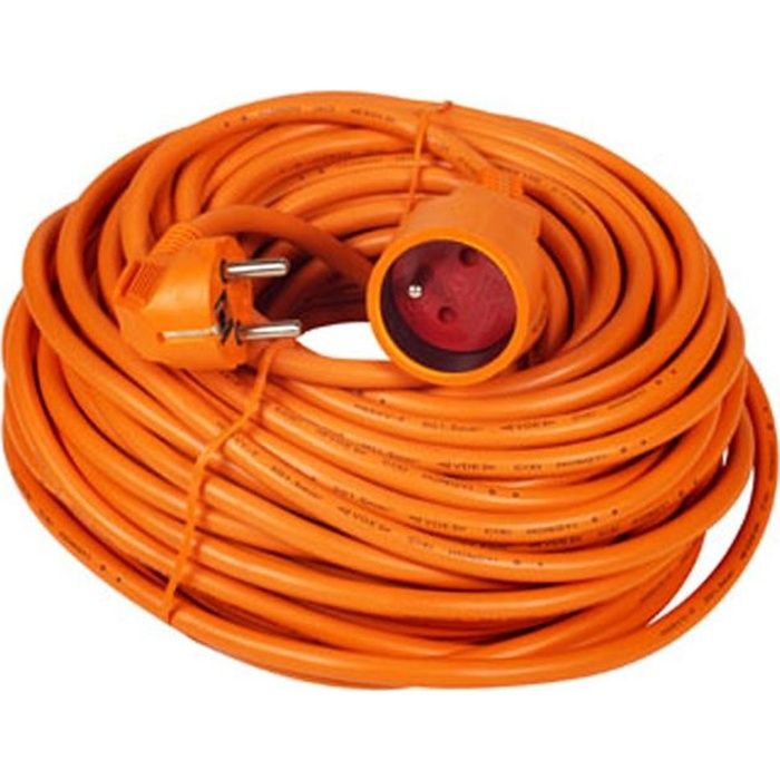 25 METRES 3G1,5   Achat / Vente MULTIPRISE   RALLONGE CORDON ORANGE 25