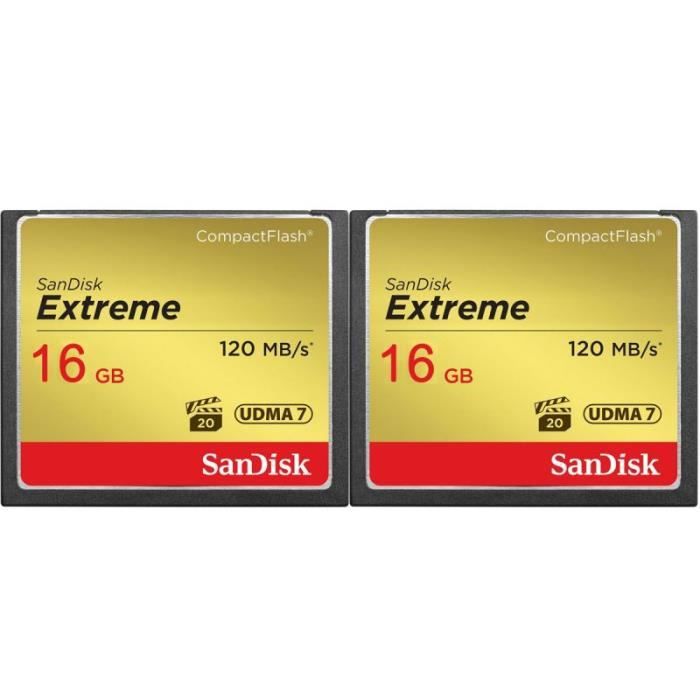 SANDISK Extreme Cf 120Mb/S 16Gb 2-Pack