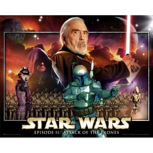Star Wars Epidode Ii Villains Landscape 40x50cm Affiche Star Wars Epidode Ii Villains Landscape 40x50cm Affiche Poster