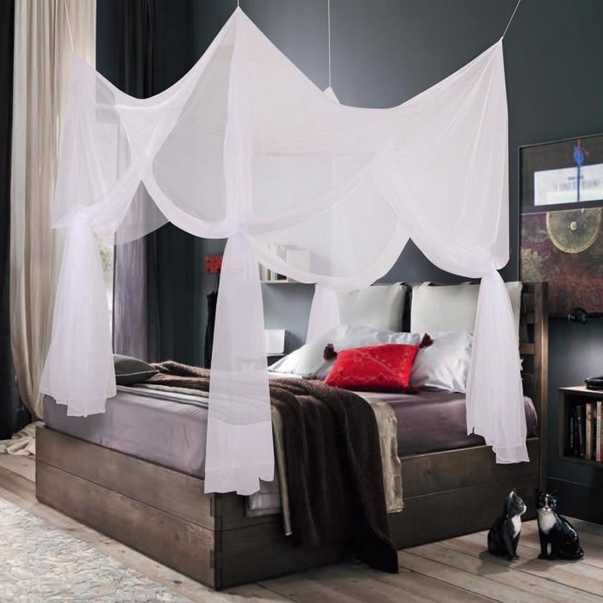 Moustiquaire lit baldaquin - Achat / Vente Moustiquaire lit baldaquin pas cher - Black Friday le ...