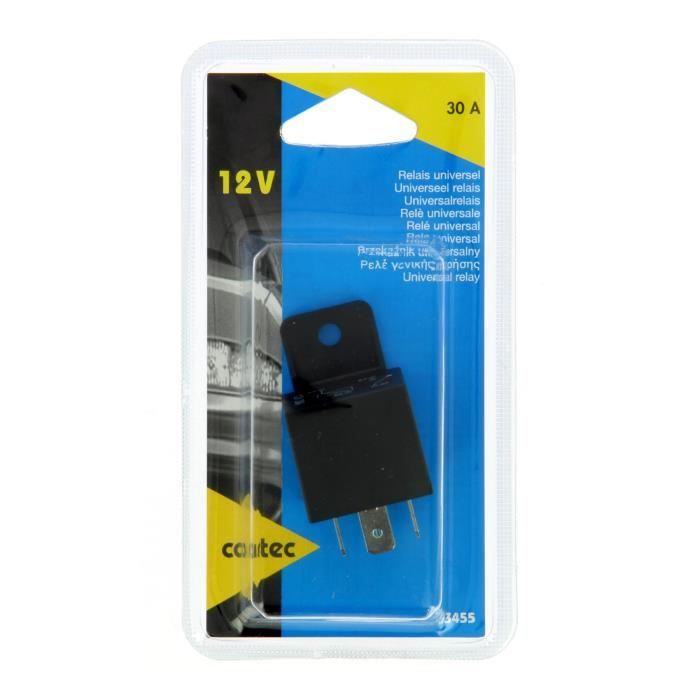 CARTEC Relais universel 4 broches 12V 30A