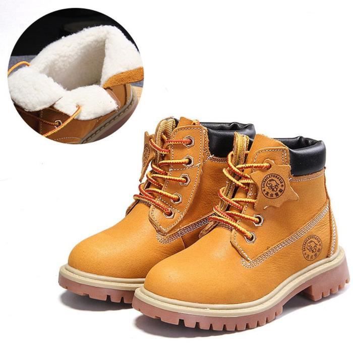 Bottes De Neige Enfant MK Mat Keely - Imperméables, Doublure Fausse Fourrure, Semelle Antidérapante - Pour Garçon Et Fille, Hiver, Extérieur