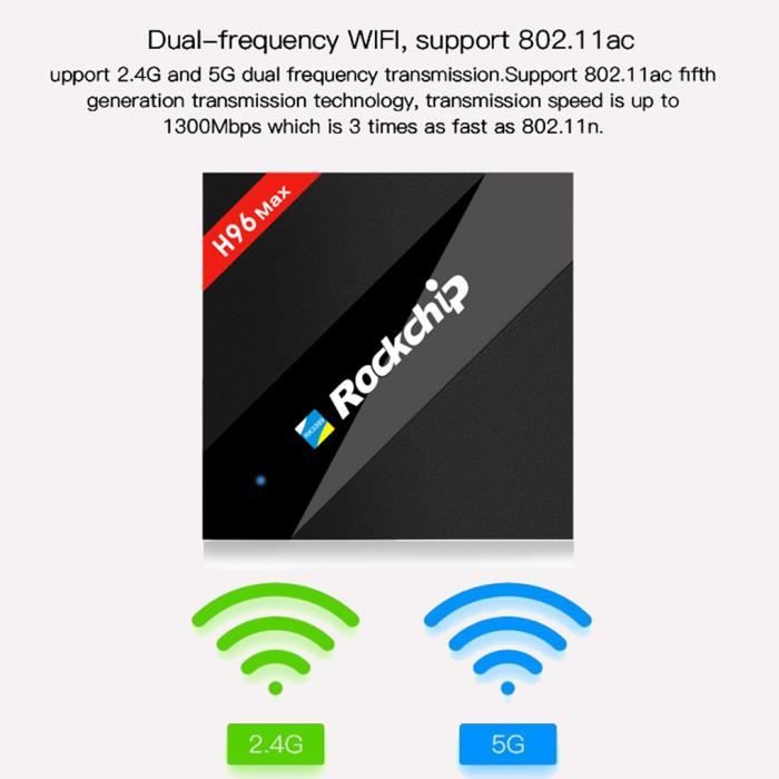 Mini Android 7.1 H96Max TV Box Intelligent Décodeur3