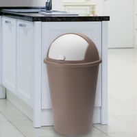 POUBELLE - CORBEILLE Poubelle 50 litres Taupe - couvercle basculant - 6 POUBELLE - CORBEILLE Poubelle 50 litres Taupe - couvercle basculant - 6