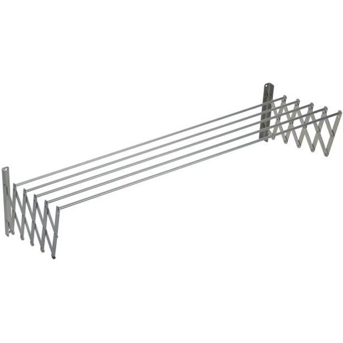 SAUVIC Séchoir à linge extensible en aluminium - 160 cm
