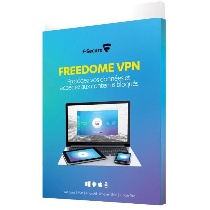F Secure Freedome VPN - 5 appareils / 1 an - PC/MAC - Confidentilalité