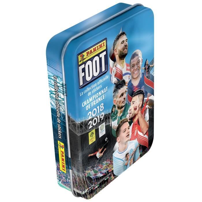 PANINI FOOT 2018-2019 - Boite en métal + 13 pochettes de stickers