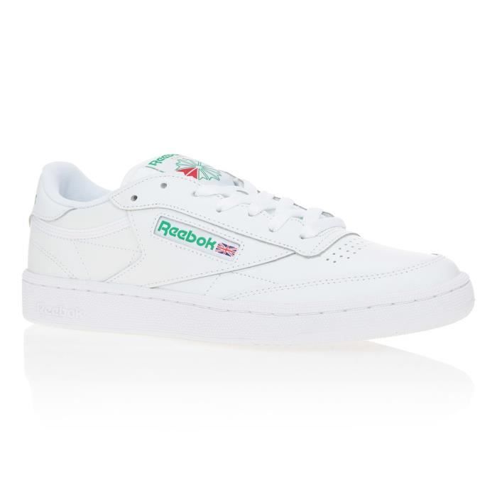 REEBOK Baskets Club C85 Cuir - Homme - Blanc