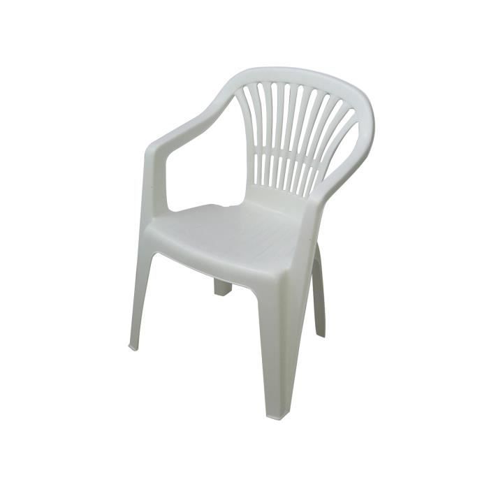 PROGARDEN Fauteuil monobloc scilla Meubles de jardin en plein air