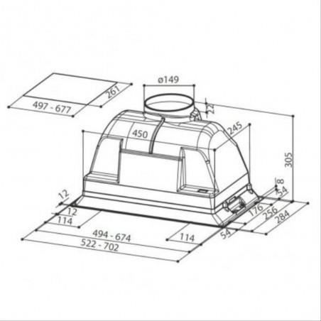 505 m3-3 vitesses-2 filtres métal-L 52 cm-INCA1