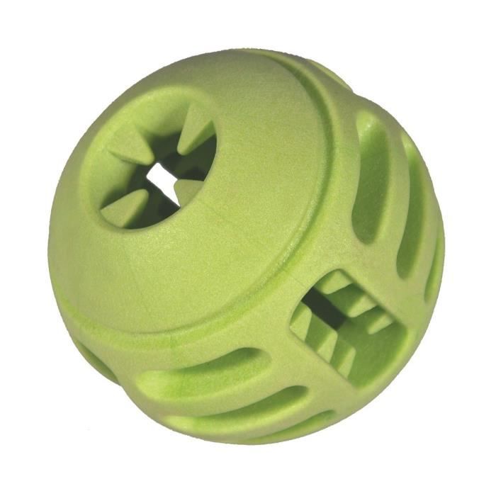 VADIGRAN Balle en TPR - 8 cm - Vert pomme - Pour chiens
