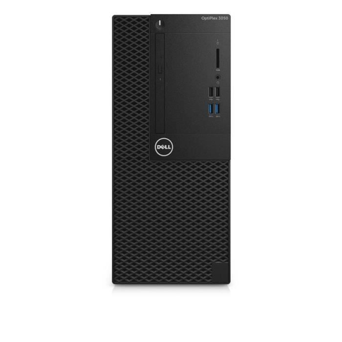 Dell OptiPlex 3050 - MT -PC de bureau-RAM 4 GO- 1 x Core i3 7100 / 3.9 GHz-HDD 500 Go-HD Graphics 630