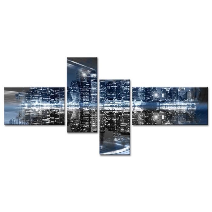Tableau Déco Design Panorama New York - 130x65 cm