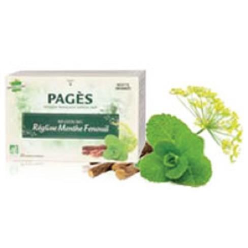 PAGES Infusion Reglisse Menthe Fenouil Bio