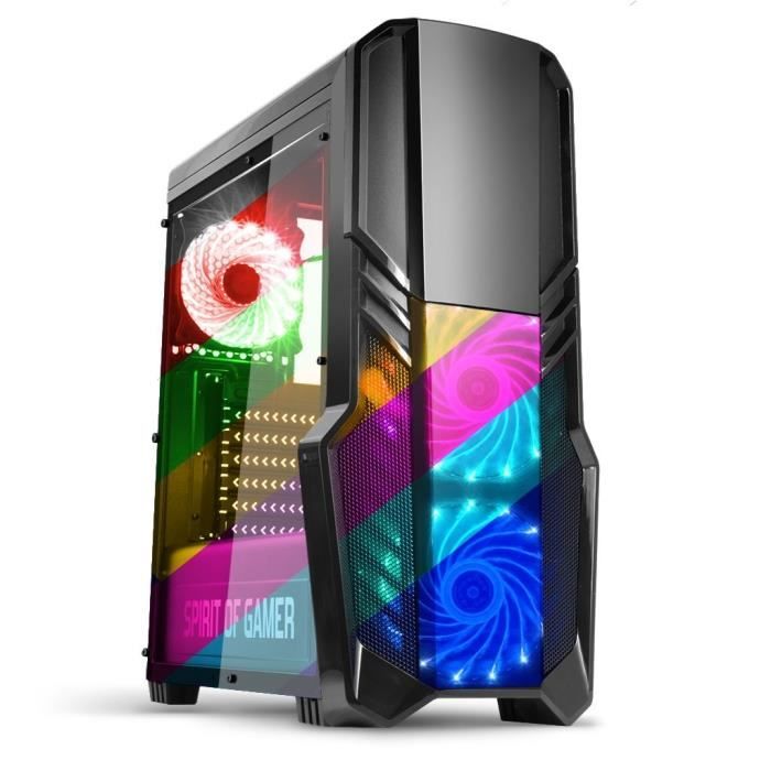 SPIRIT OF GAMER Boîtier PC Gamer Rogue II - RGB