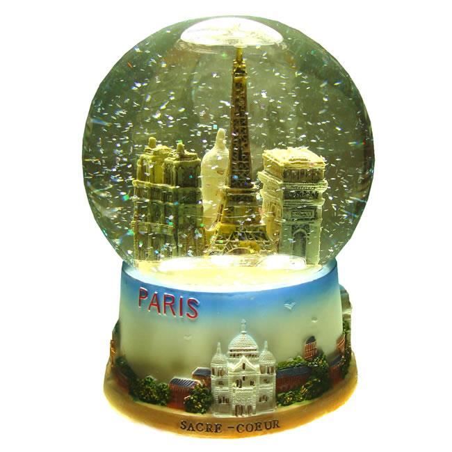 Boule à Neige Paris Verre et Résine H 14cm Achat / Vente objet