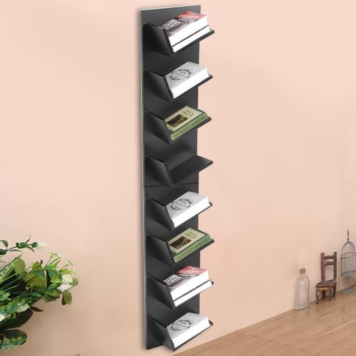 Étagère murale 8 tier Étagères de rangement livres cd présentoir