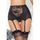 Porte-Jarretelles Dentelle Taille Haute - Noir - S