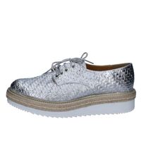 DERBY OLGA RUBINI Chaussures Femme Derbies Cuir Argenté DERBY OLGA RUBINI Chaussures Femme Derbies Cuir Argenté