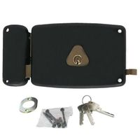 SERRURE - BARILLET Serrure en applique horizontale monopoint tirage G SERRURE - BARILLET Serrure en applique horizontale monopoint tirage G