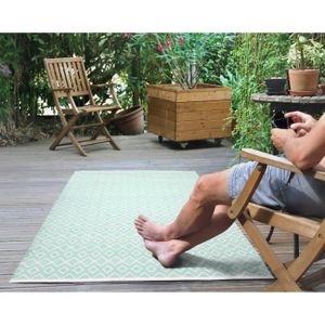 TAPIS D’EXTÉRIEUR SOLYS Tapis d'extérieur - PVC - 120 x 180 cm - Ver