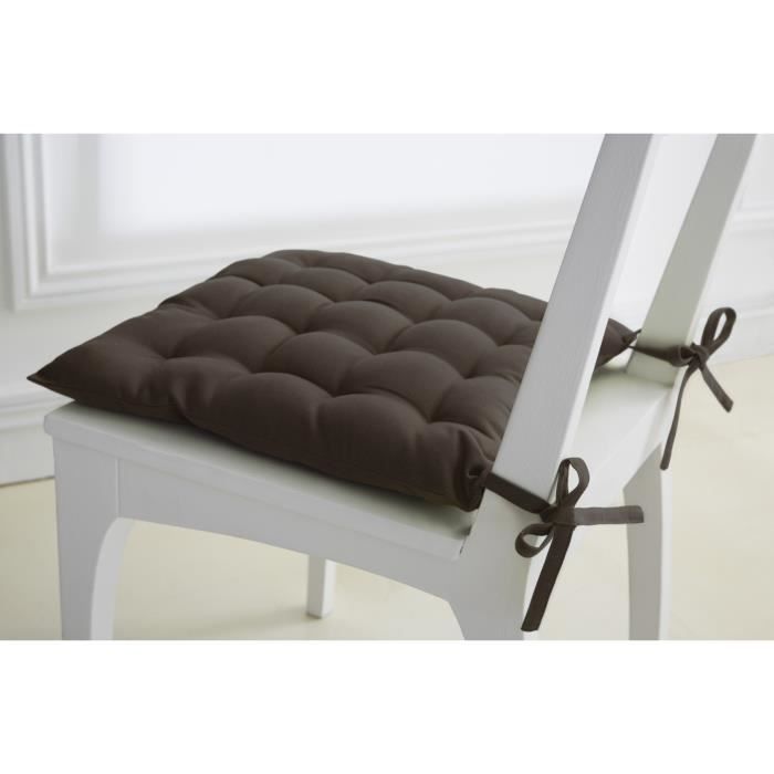 TODAY Assise matelassée 40x40cm 100% coton 16 points Bronze