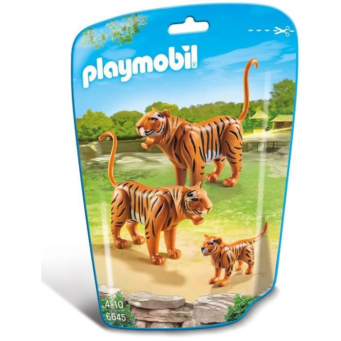 Playmobil  - Couple de Tigres avec bebe - 6645