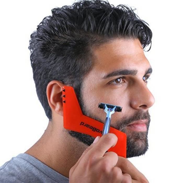 FEIDA1732 Mode homme cardage Outil Barbe Shaping Outil RevoBeard Barbe Styling Modèle , Stencil pour les hommes (Couleur Bleu Noir