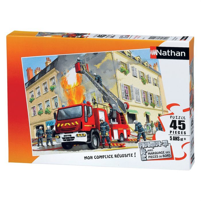 Ravensburger   Puzzle 45 pièces pompiers en action   1 joueur   Mixte