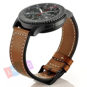 BRACELET DE MONTRE Bracelet en cuir pour Samsung Gear S3 Frontier / C