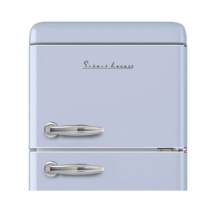  SL208DDBL Réfrigérateur Vintage Bleu2