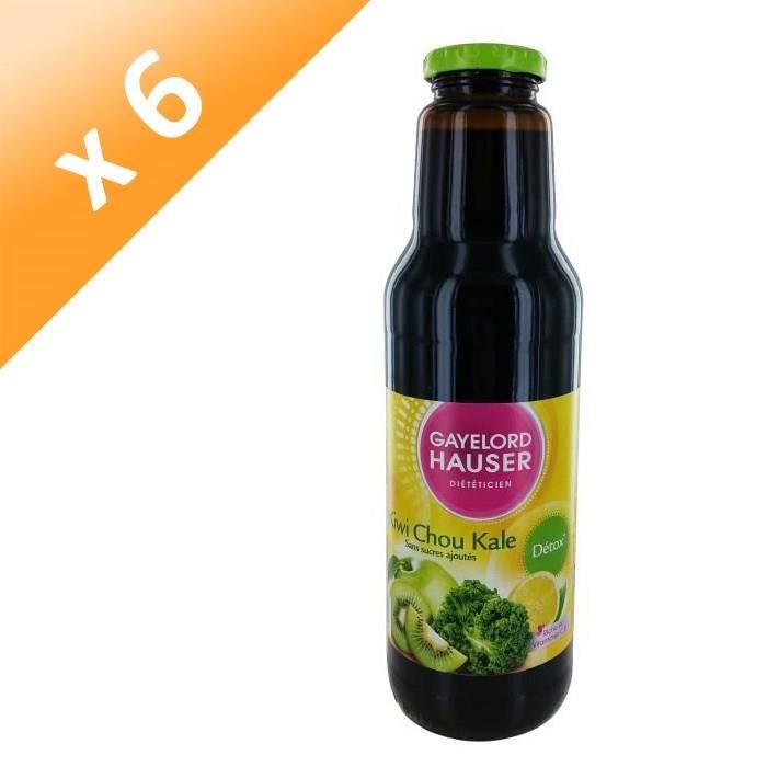 GAYELORD HAUSER Jus de Kiwi Chou Kale Sans Sucre Ajouté - 75 cl x6