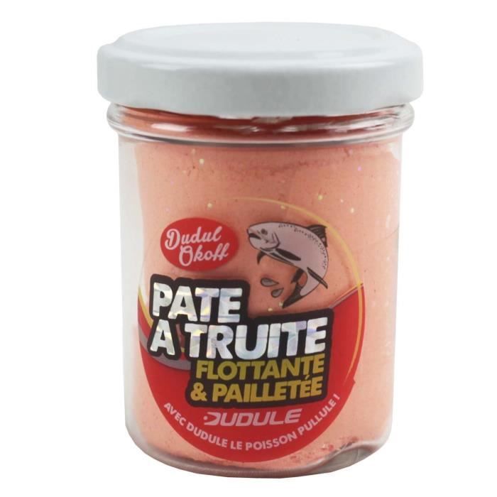 DUDULE Pate à Truite Flottante Pailletee Saumon
