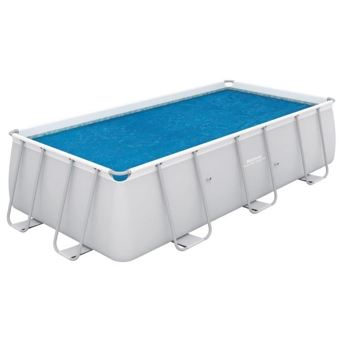 BESTWAY Bâche solaire pour Power Steel Frame Pools 282x196x84cm - 260x180cm