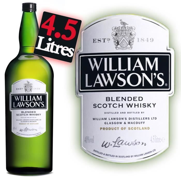 William Lawson's - Whisky - Jéroboam 4,5L - 40° - Achat