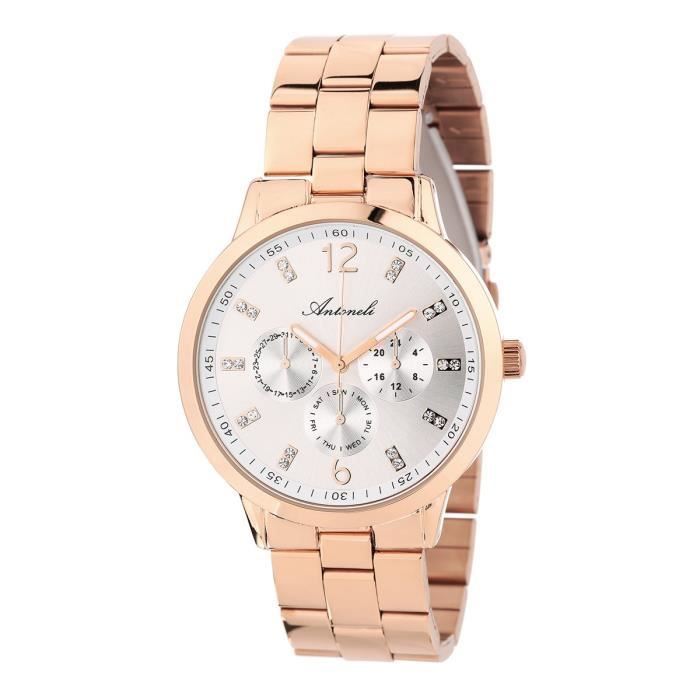ANTONELI Montre Femme Quartz ANT1166 Bracelet Acier
