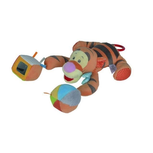 DISNEY Winnie L'Ourson Peluche Tigrou avec Balle et Cube Mirroir