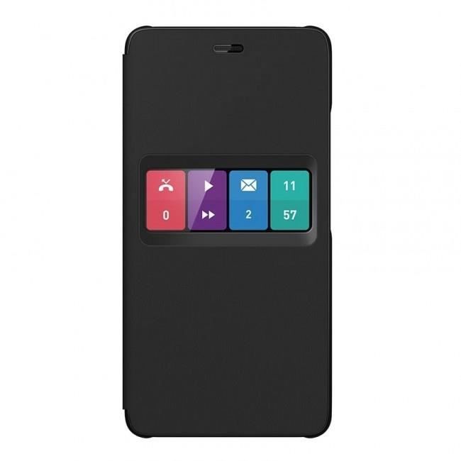Wiko Smart Folio avec Motif Wiboard pour Wiko Fever Noir