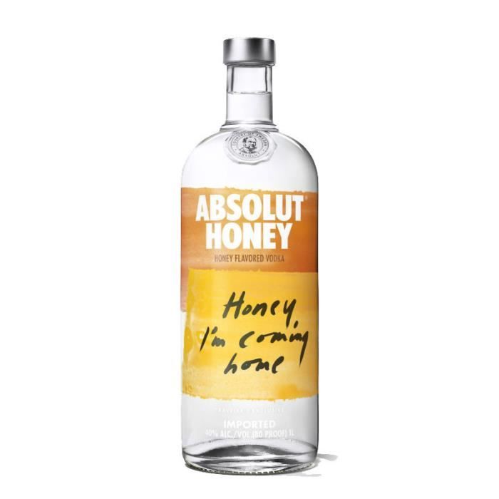 Absolut Honey 100 cl vodka miel Achat / Vente vodka Absolut Honey 100