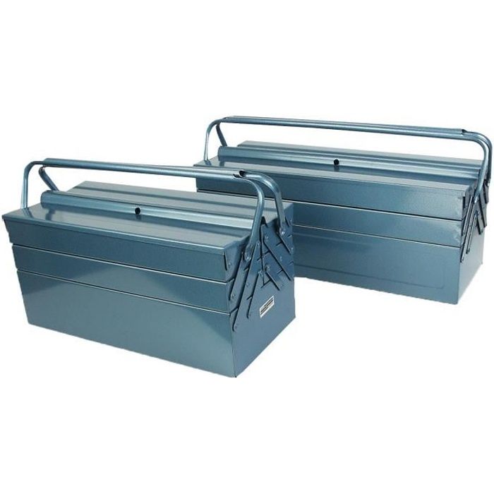 MANNESMANN Caisse à outils vide - 5 compartiments - 530 x 200 x 200 mm