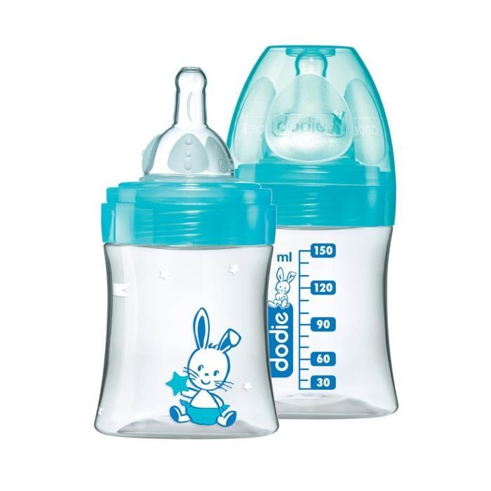 ronde 3 vitesses col large 0-6 mois silicone d/ébit 1 T/étine Initiation Lot de 2 Dodie