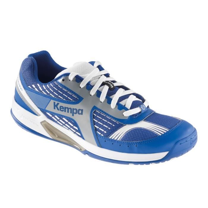 KEMPA Chaussures de Handball Fly High Wing Homme Bleu roi et gris