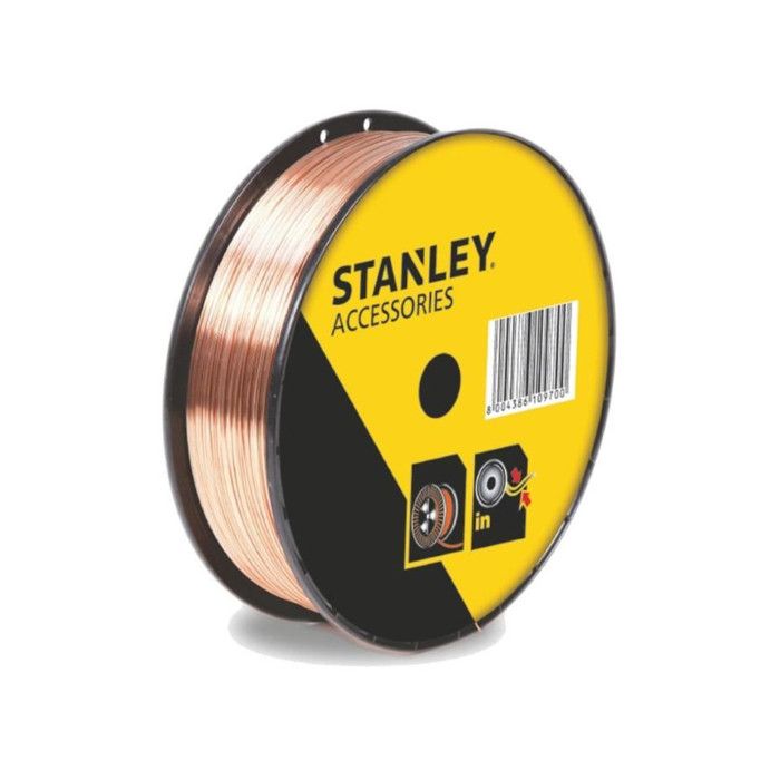 STANLEY 460646 Bobine fil acier pour soudure MIG/MAG sans gaz - Ø 0,6 mm - 5 kg