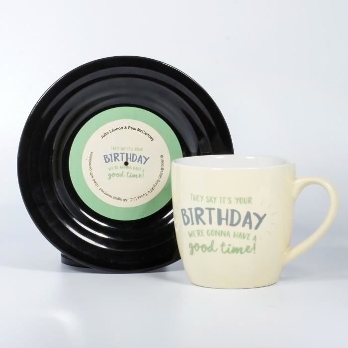 LYRICAL MUG L&M Pack Mug et Soucoupe - Birthday