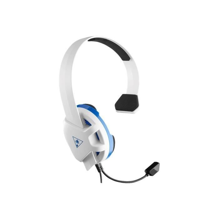 TURTLE BEACH Casque Gamer Recon Chat TBS-3346-02 - Blanc - Compatible PS4/Xbox/Switch/PC/Mobile)