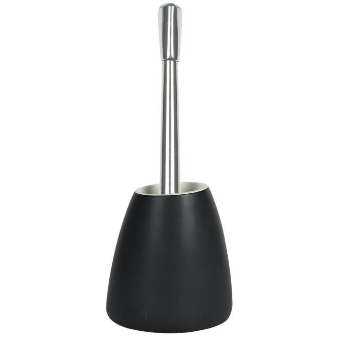 SPIRELLA Porte balai WC Etna - 41 x 17 x 13cm - Noir et Blanc