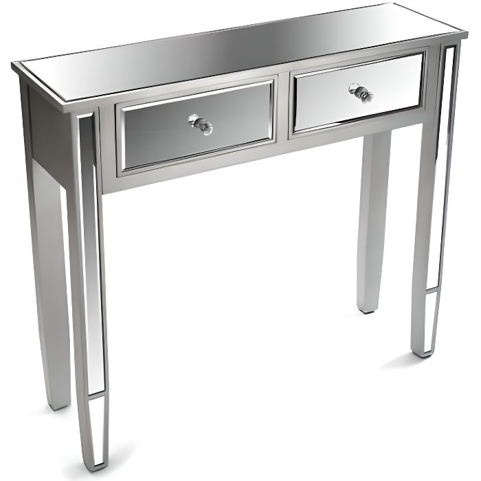 Petite Console Miroir 2 Tiroirs Masala Achat Vente Console