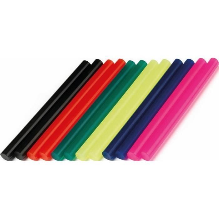 Lot de 12 batons de colle coloree 7 mm GG05   Achat / Vente PISTOLET A